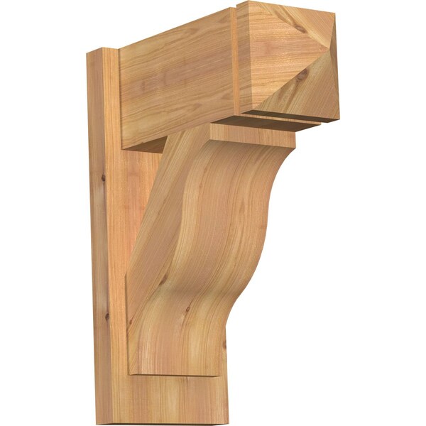Ekena Millwork Funston Arts & Crafts Smooth Outlooker, Western Red Cedar, 7 1/2"W x 16"D x 20"H OUT08X16X20FST03SWR - main